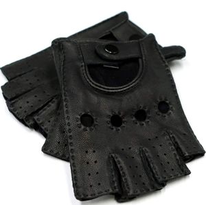 Hand Made Fingerless Leather Driving Gloves